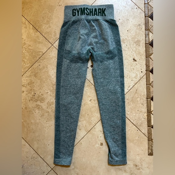 Gymshark Pants - Gymshark Flex High Waisted Leggings - Dark Green Marl
